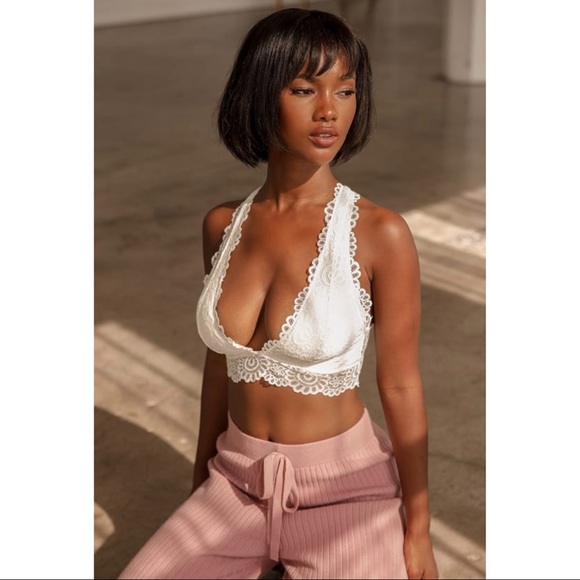 Lulu's Major Love Ivory Lace Bralette - Picture 1 of 7